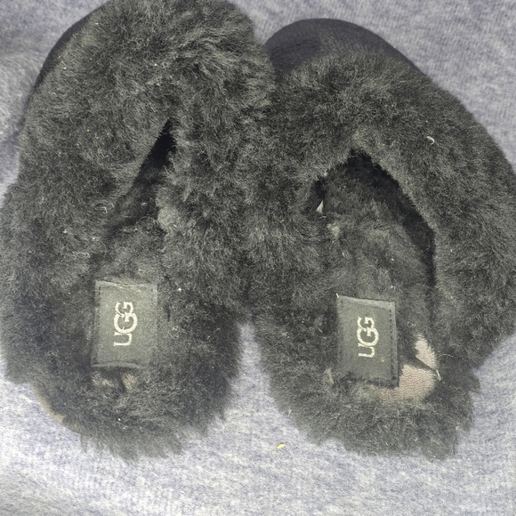 UGG Size 8 Women Scuffette II Mirror Ball Sequin Black Slippers Slip On flat - Picture 5 of 7